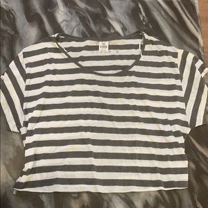 PINK stripped crop top